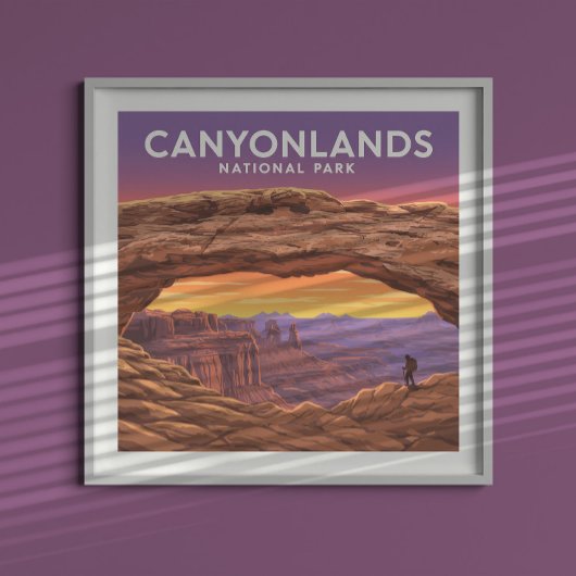 Poster Parc national des Canyonlands vintage