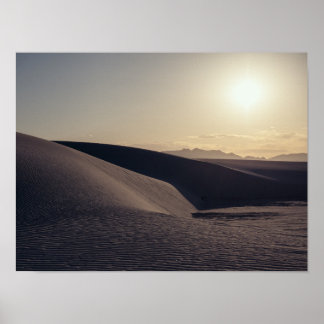 Poster Parc national des dunes de sable blanc