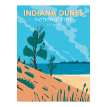 Parc national des dunes d'Indiana Vintage