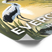 Poster Parc national des Everglades | Bouche aquarelle (Coin)