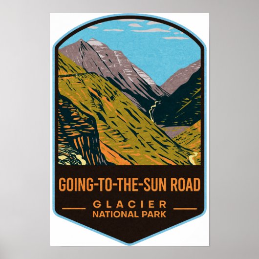 Poster Parc national des glaciers du chemin Going-To-The- (Devant)
