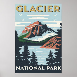 Poster Parc national des Glaciers Montana