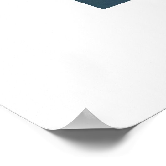 Poster Parc national des Glaciers Rustique (Coin)