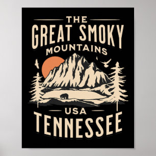 Poster Parc national des Great Smoky Mountains Tennessee