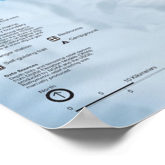 Poster Parc national des îles Channel (Coin)