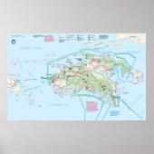 Poster Parc national des Îles Vierges (Devant)