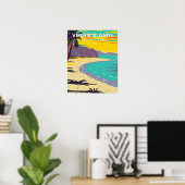 Poster Parc national des Îles Vierges Trunk Bay Beach (Bureau à domicile)