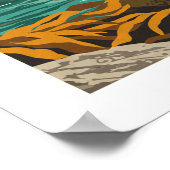 Poster Parc national des îles vintage Channel (Coin)