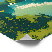 Poster Parc national des Lacs-Plitvice (Coin)