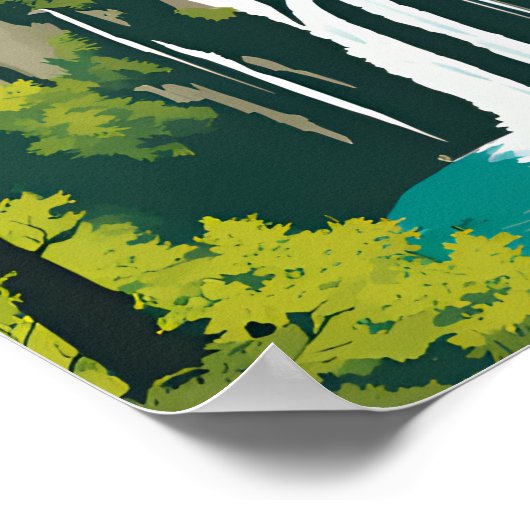 Poster Parc national des Lacs Plitvice (Coin)