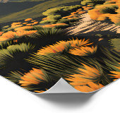 Poster Parc national des Monts Guadalupe Retro Voyage (Coin)