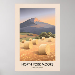 Poster Parc national des North York Moors Voyage Moderne