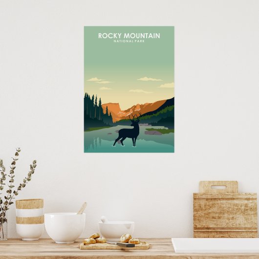 Poster Parc national des Rocheuses (Cuisine)