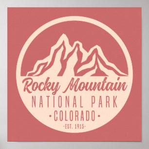 Poster Parc national des Rocheuses Colorado