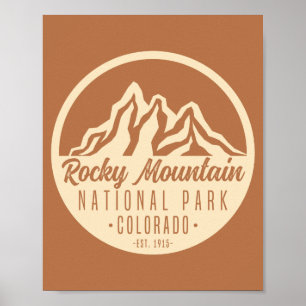Poster Parc national des Rocheuses Colorado