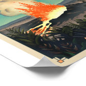 Poster Parc national des volcans d'Hawaii Litho (Coin)