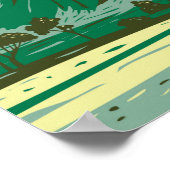 Poster Parc national des volcans d'Hawaii Mauna Loa Vinta (Coin)