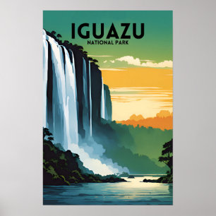 Poster Parc national d'Iguazu Vintage