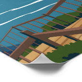 Poster Parc national du Canada Kouchibouguac Art Vintage  (Coin)