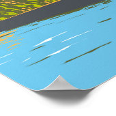 Poster Parc national du district de Peak Angleterre Vinta (Coin)