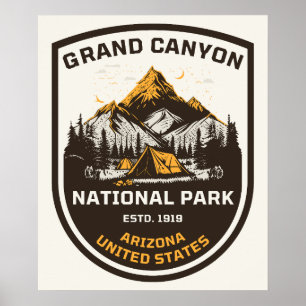 Poster Parc national du Grand Canyon Extérieur et Nature
