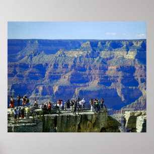 Poster Parc national du Grand Canyon Touristes