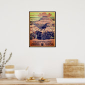 Poster Parc national du Grand Canyon Vintage (Cuisine)