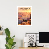 Poster Parc national du Grand Canyon vintage (Bureau à domicile)