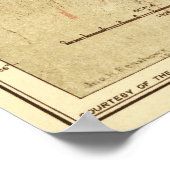 Poster Parc national du Grand CanyonCarte panoramique (Coin)