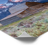 Poster Parc national du Grand Teton Wyoming Mountains Gra (Coin)