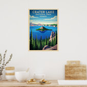 Poster Parc national du lac Crater de l'Oregon V01 (Cuisine)