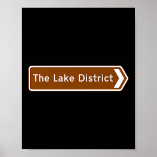 Poster Parc national du Lake District, route touristique