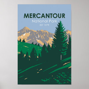 Poster Parc national du Mercantour France