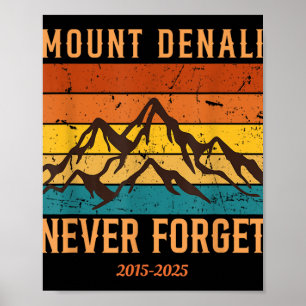 Poster Parc national du Mont Denali Mont Mckinley Us