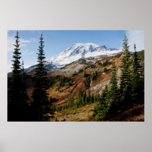 Poster Parc national du Mont-Rainier, automne