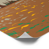 Poster Parc national du Mont-Rainier Divide (Coin)