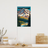 Poster Parc national du Mont-Rainier Tourisme traditionne (Cuisine)