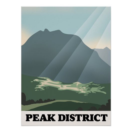 Poster Parc national du Peak District (Devant)