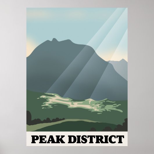 Poster Parc national du Peak District (Devant)