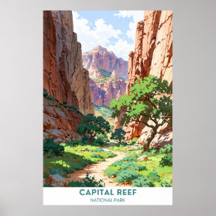 Poster Parc national du récif de la capitale, Utah