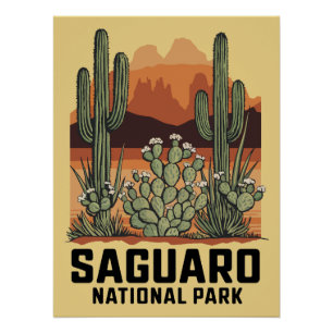 Poster Parc national du Saguaro Cactus