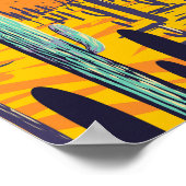 Poster Parc National Du Saguaro Cactus Au Printemps Vinta (Coin)