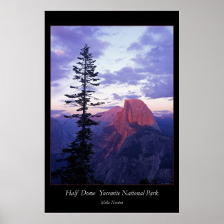 Poster Parc national du Yosemite à demi-dôme