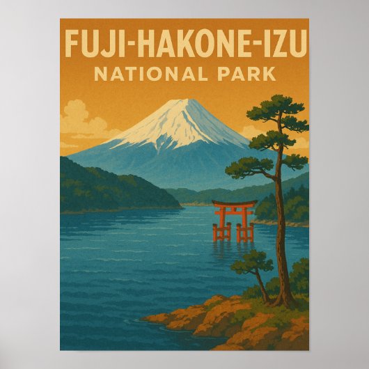 Poster Parc national Fuji-Hakone-Izu (Devant)