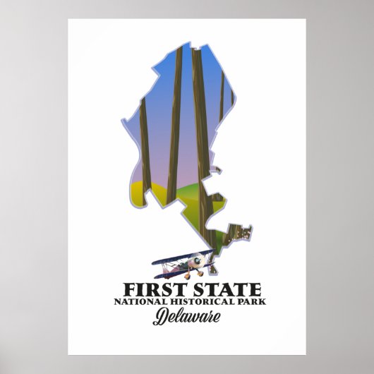 Poster Parc national historique de First State Delaware (Devant)