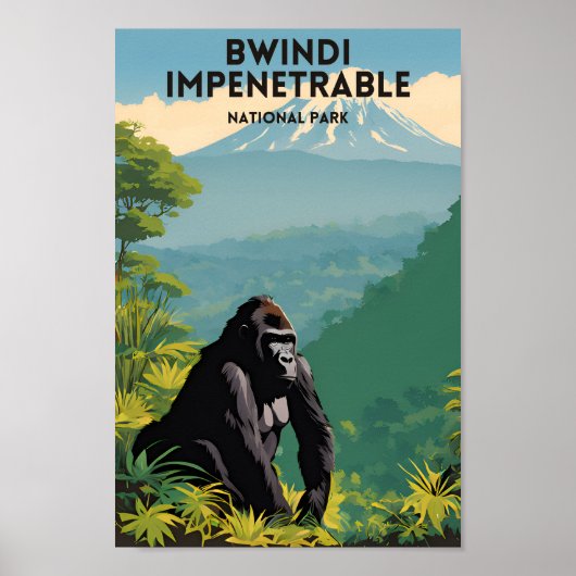 Poster Parc national impénétrable de Bwindi (Devant)