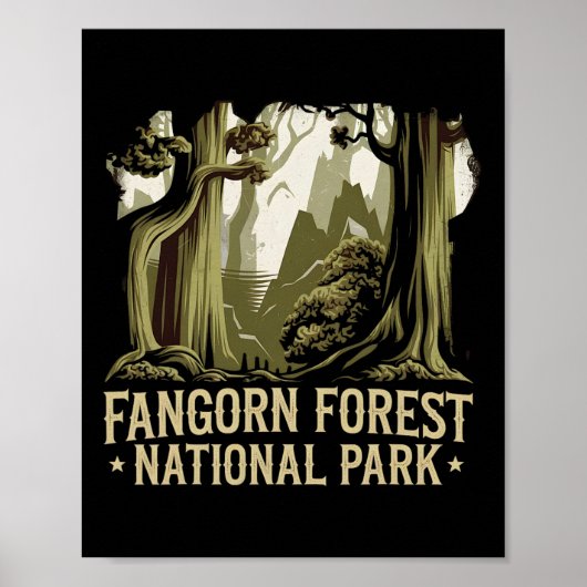 Poster Parc national interdit de Fangorn Forest Bookworms (Devant)
