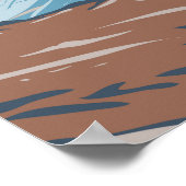 Poster Parc national Kenai Fjords Harding Icefield (Coin)