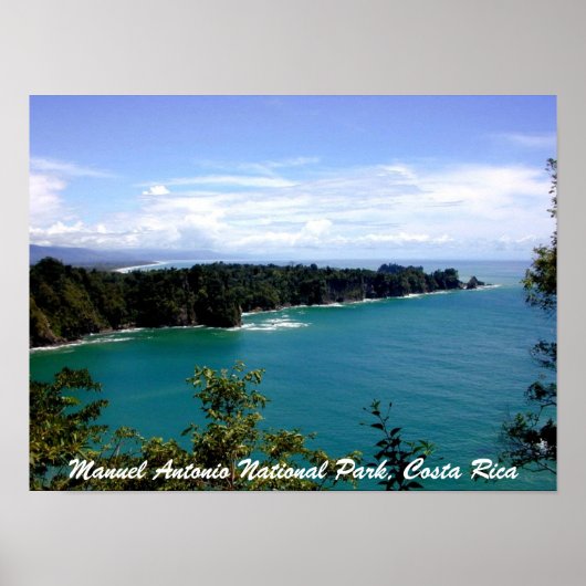 Poster Parc national Manuel Antonio, Costa Rica (Devant)