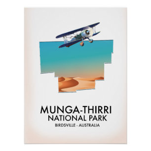 Poster Parc national Munga-Thirri Birdsville Australie
